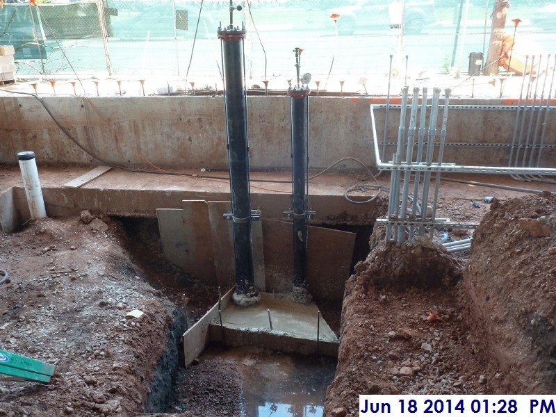 After pouring concrete at underground service pipes Facing South (800x600)
